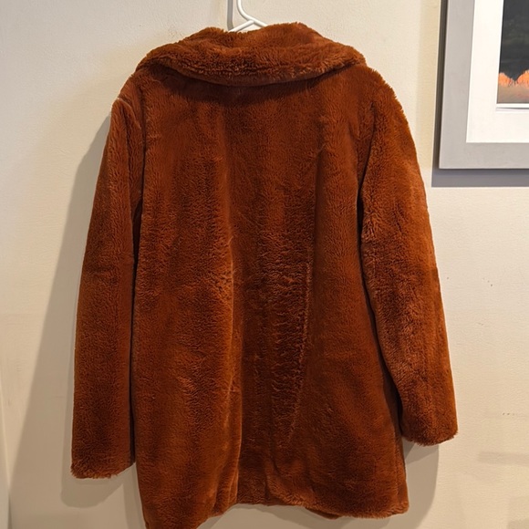 BLANKNYC  Women's‎ Faux Fur Coat in Brown Large - Picture 7 of 7